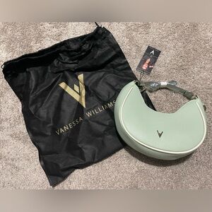 Vanessa Williams crescent shoulder bag mint